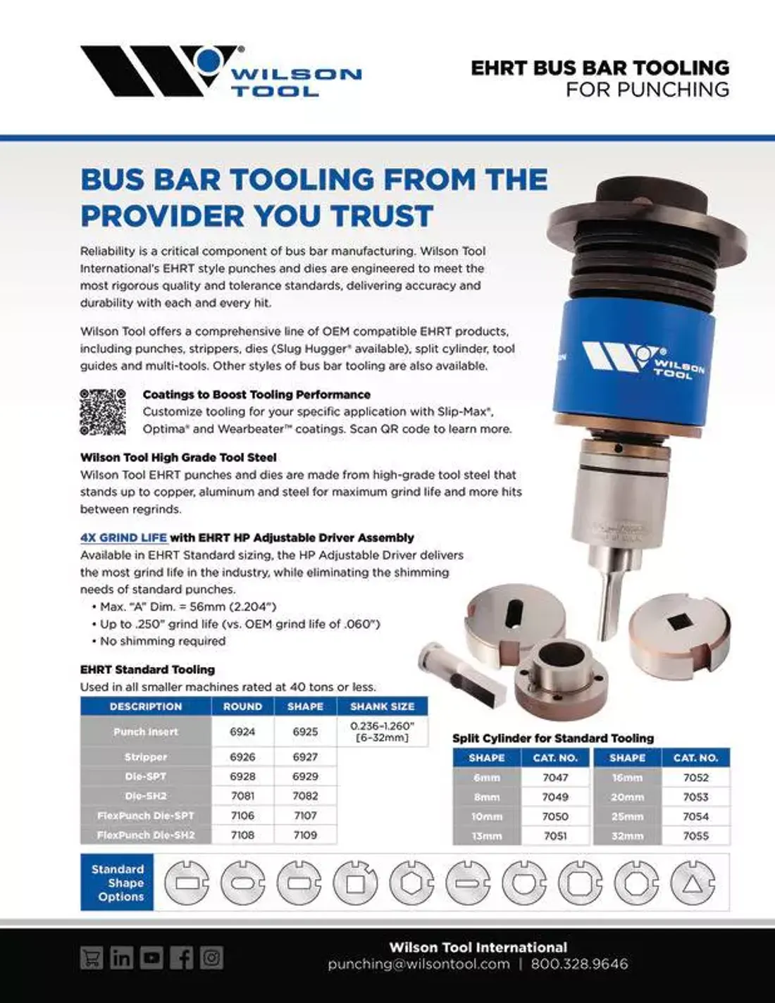 Wilson EHRT Bus Bar инструменти