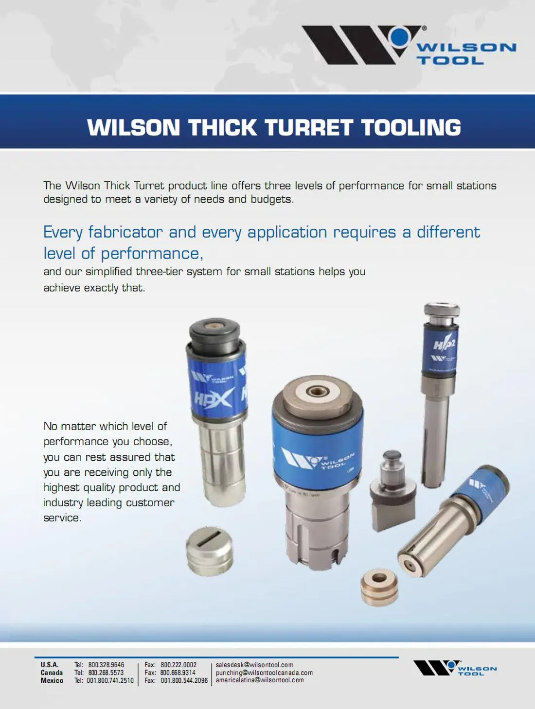 Wilson Thick Turret продуктова гама